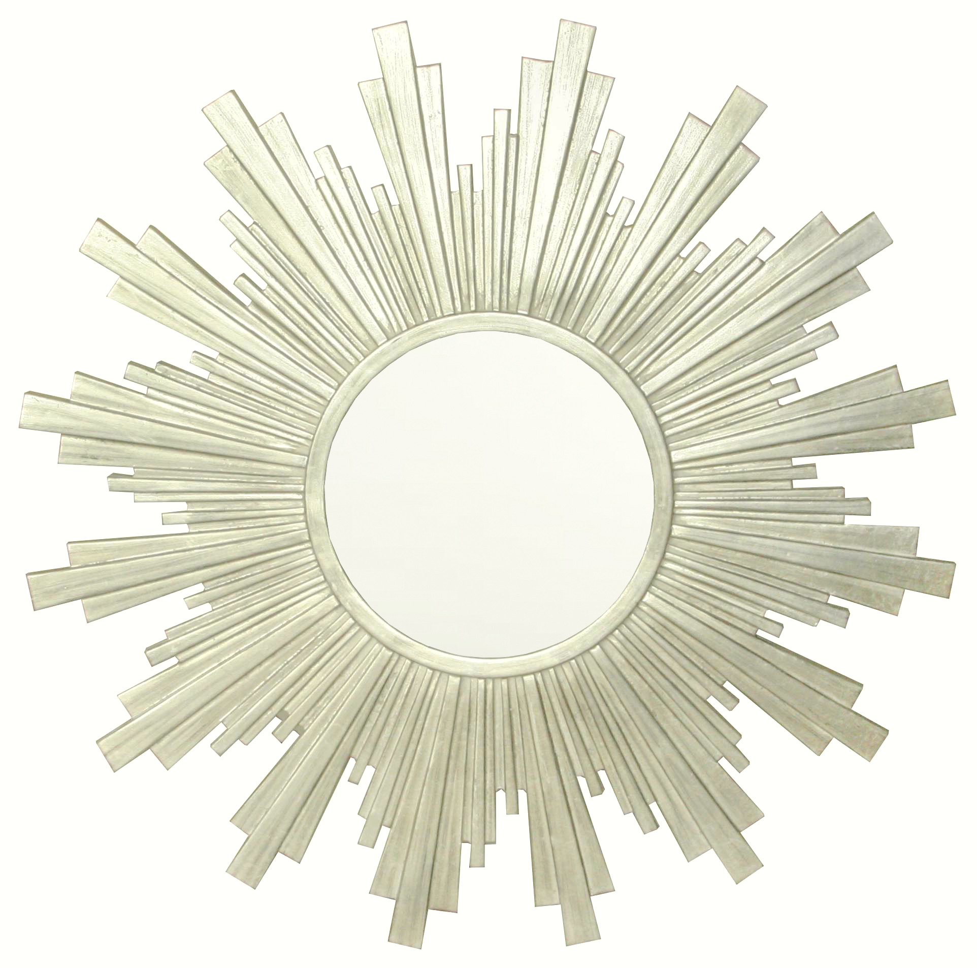 ZS051 Wall décor art mirror silver classic round sun shape